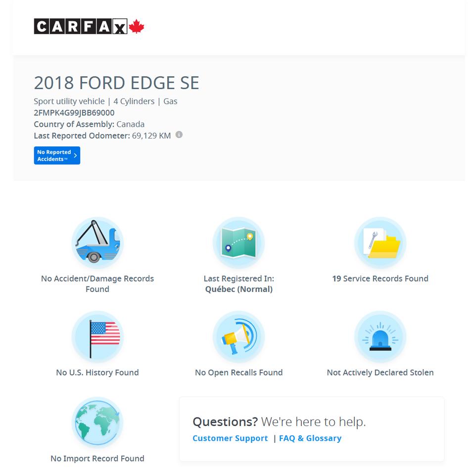 2018 Ford Edge SE AWD+New Tires+Rims+Alloys+Camera+CLEAN CARFAX Photo