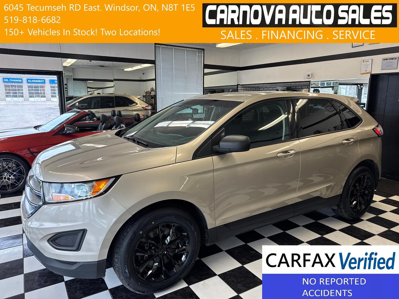 2018 Ford Edge SE AWD+New Tires+Rims+Alloys+Camera+CLEAN CARFAX Photo0