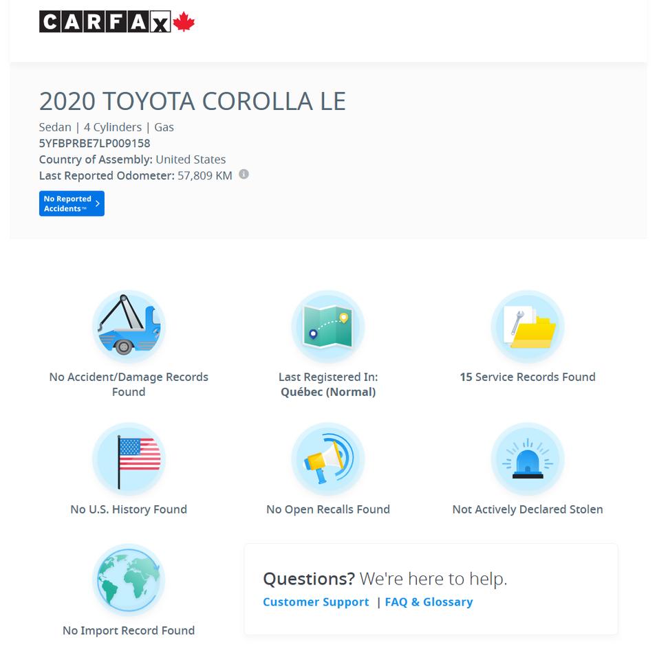 2020 Toyota Corolla LE Upgrade+New Tires+Brakes+One Owner+CLEAN CARFAX Photo
