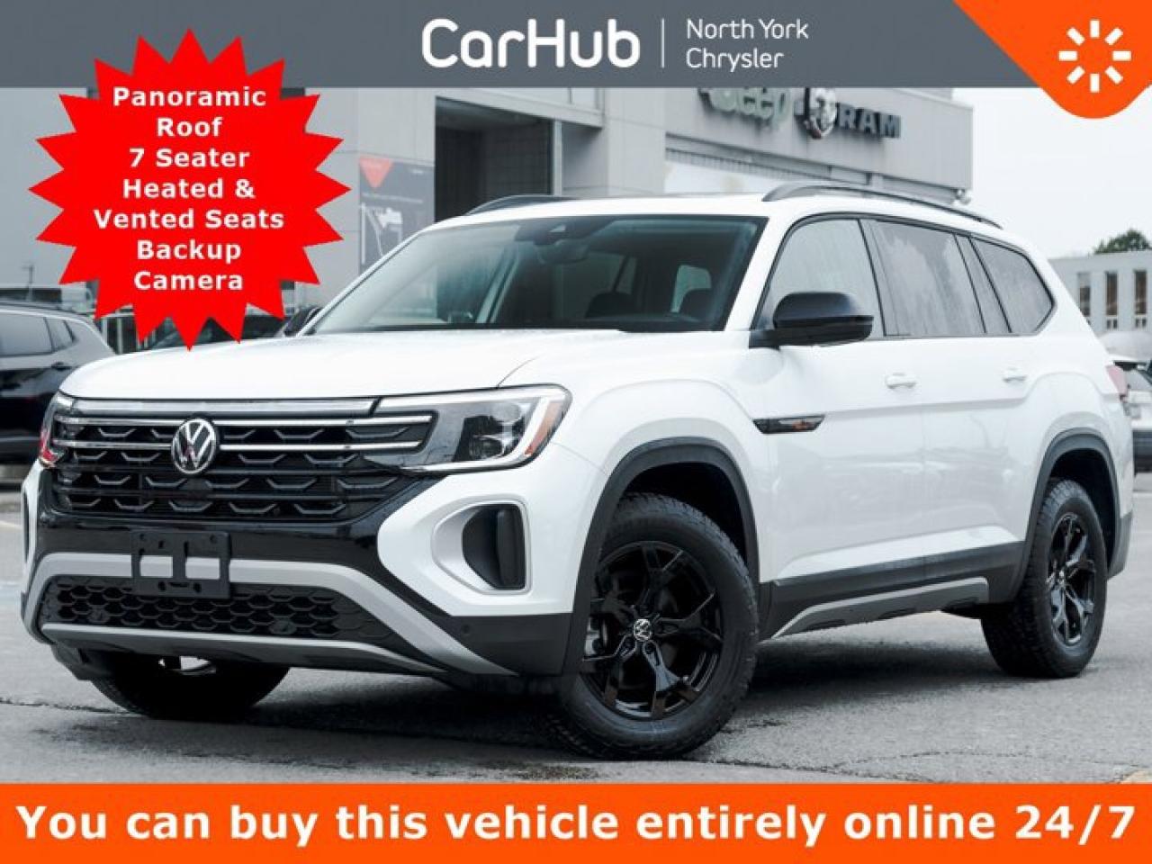 Used 2024 Volkswagen Atlas Peak Edition Panoroof 7 Seater Heated Vented Seats Bluetooth Backup Cam for sale in Thornhill, ON