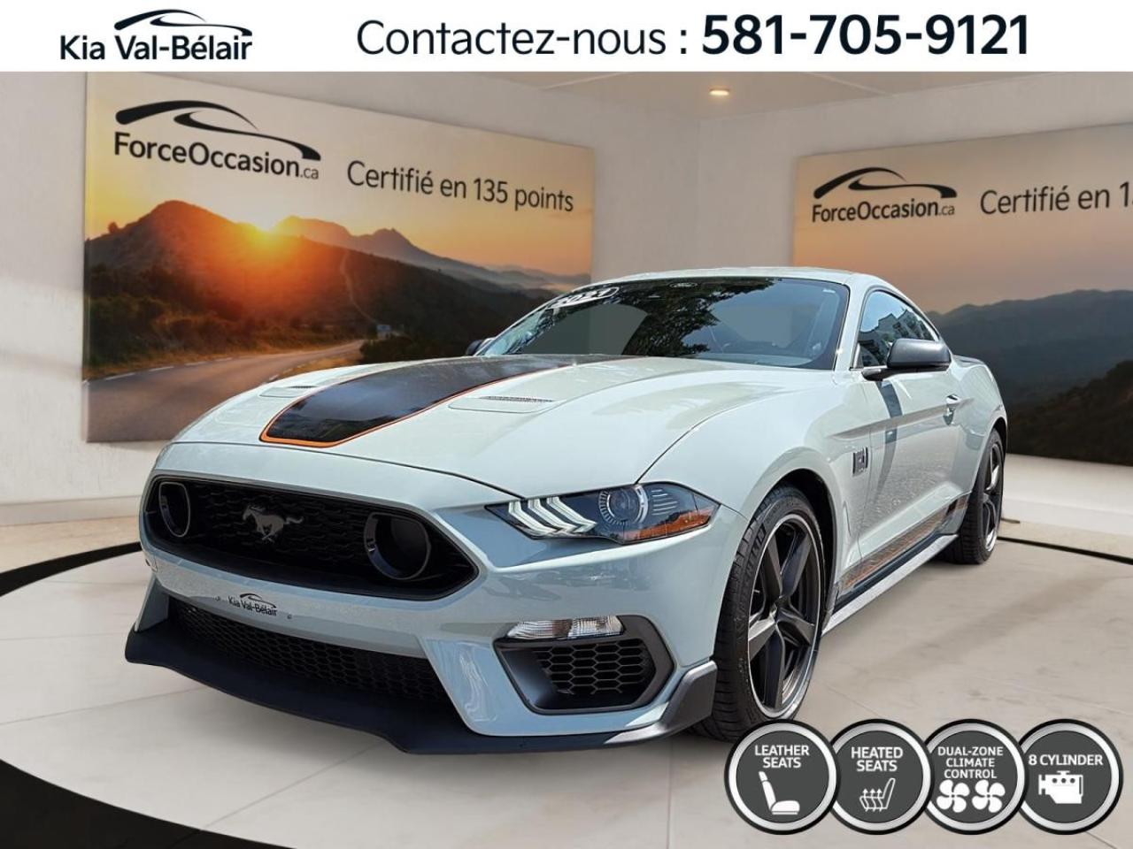 Used 2021 Ford Mustang MACH1 * V8 * 480HP * CUIR * CAMÉRA * CARPLAY * A/C for sale in Québec, QC
