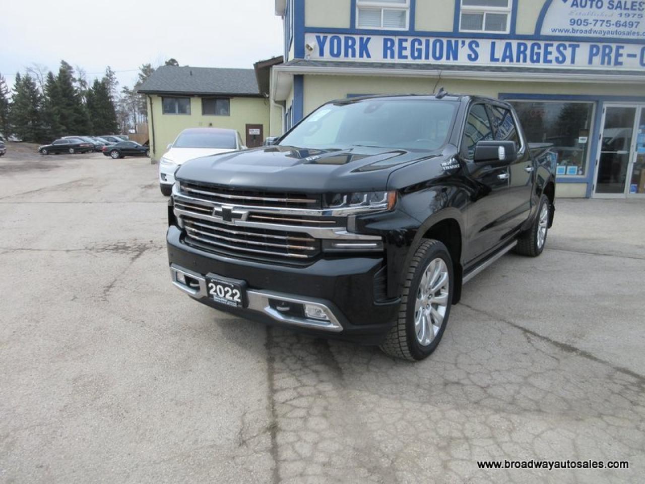 2022 Chevrolet Silverado 1500 LOADED HIGH-COUNTRY-EDITION 5 PASSENGER 6.2L - V8.. 4X4.. CREW-CAB.. SHORTY.. NAVIGATION.. LEATHER.. HEATED/AC SEATS.. SUNROOF.. BACK-UP CAMERA.. Photo