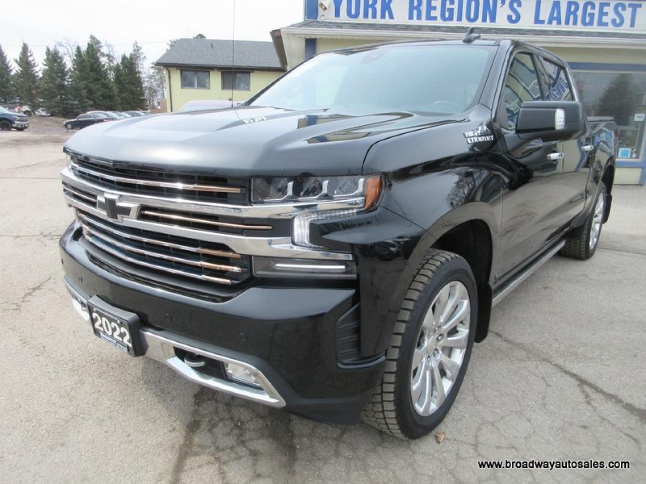 2022 Chevrolet Silverado 1500 LOADED HIGH-COUNTRY-EDITION 5 PASSENGER 6.2L - V8.. 4X4.. CREW-CAB.. SHORTY.. NAVIGATION.. LEATHER.. HEATED/AC SEATS.. SUNROOF.. BACK-UP CAMERA.. Photo