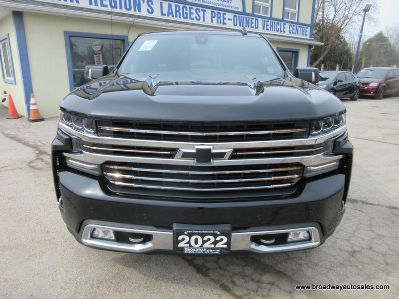 2022 Chevrolet Silverado 1500 LOADED HIGH-COUNTRY-EDITION 5 PASSENGER 6.2L - V8.. 4X4.. CREW-CAB.. SHORTY.. NAVIGATION.. LEATHER.. HEATED/AC SEATS.. SUNROOF.. BACK-UP CAMERA.. Photo