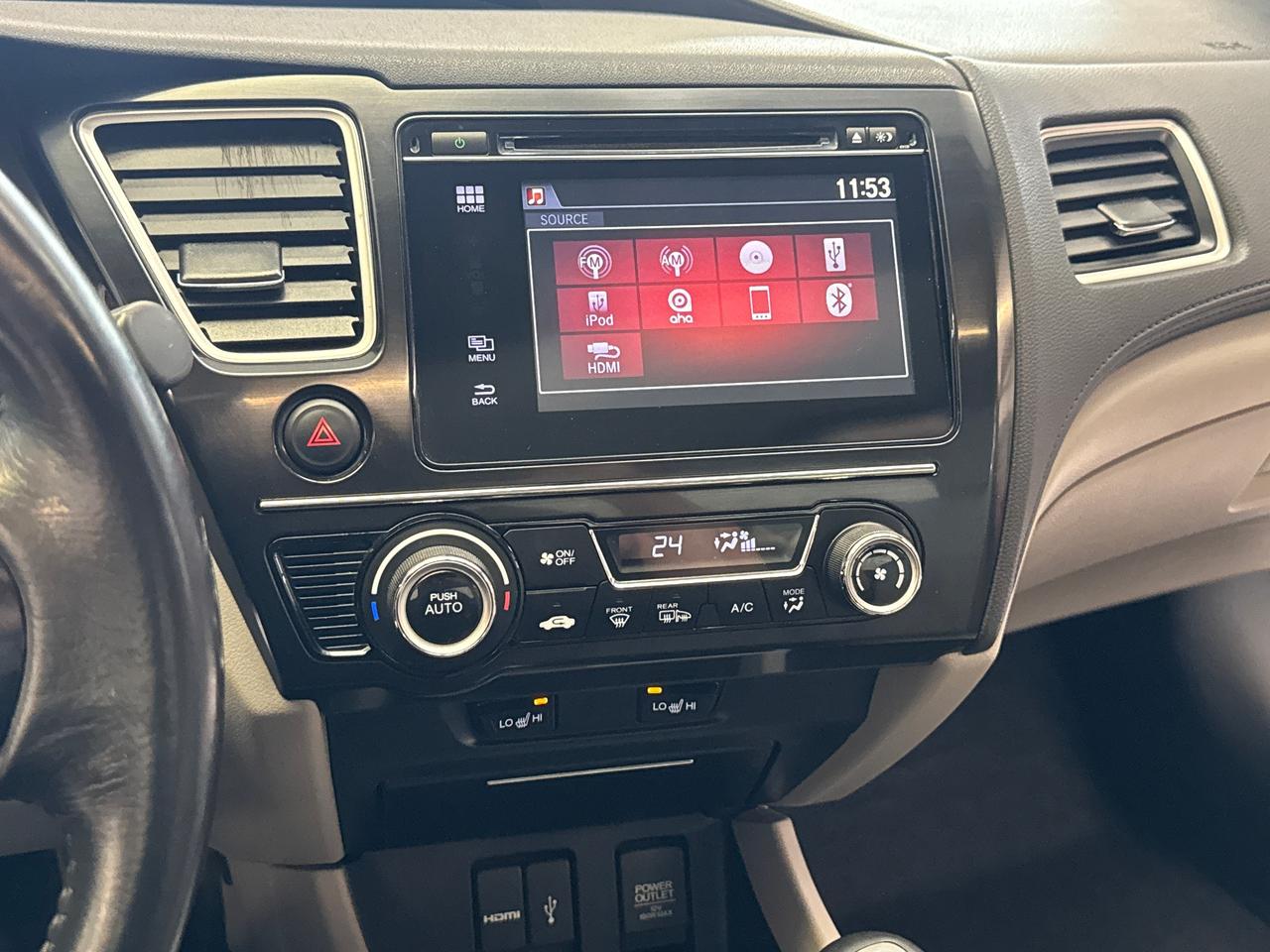 2015 Honda Civic EX+New Tires+Brakes+Camera+Heated Seats+Sunroof Photo