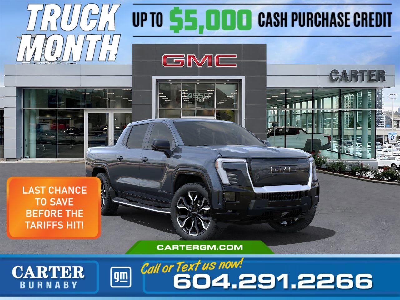 New 2025 GMC Sierra EV for sale in Burnaby, BC