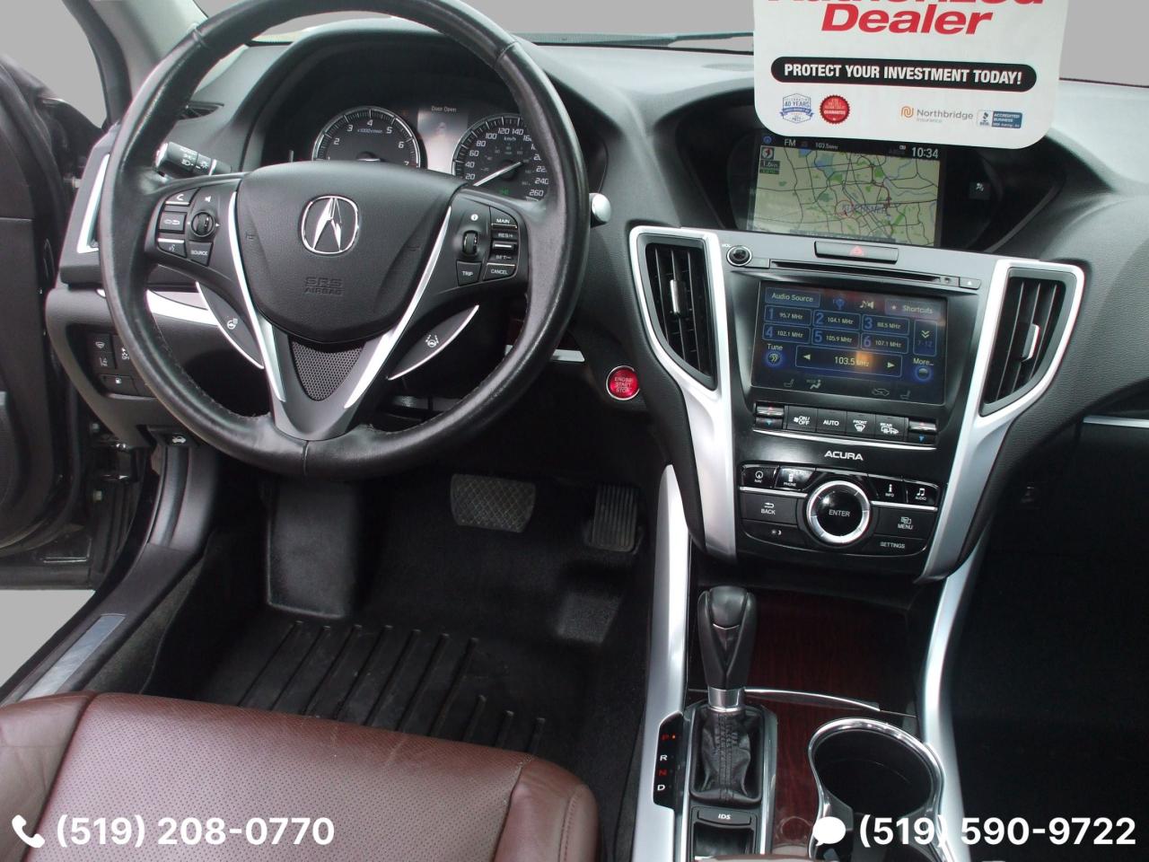 2016 Acura TLX Auto,A/C,GPS,Certified,Sunroof,2 Key's,Back up Cam