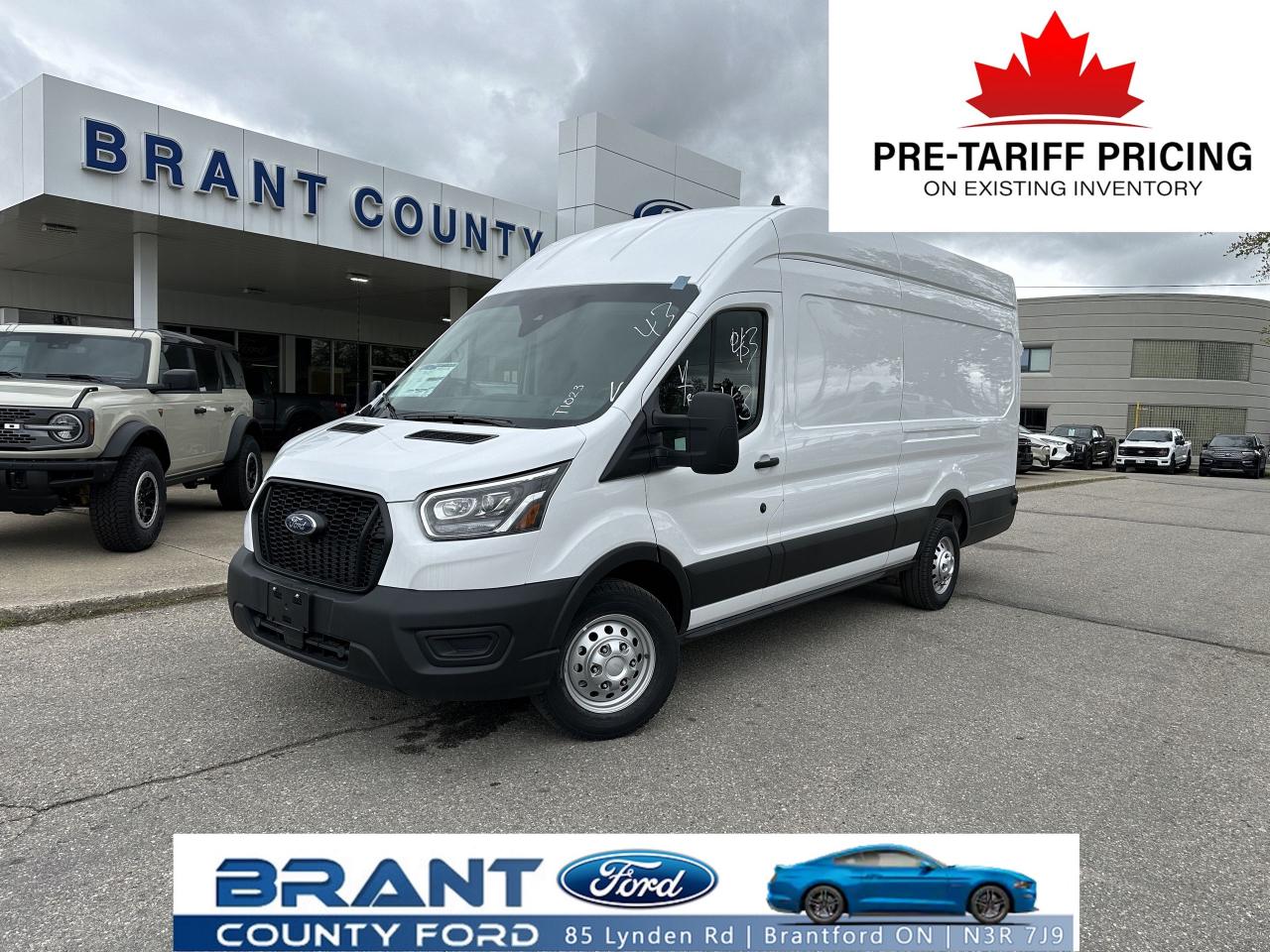 New 2025 Ford Transit Cargo Van T-250 148  EL Hi Rf 9070 GVWR RWD for sale in Brantford, ON