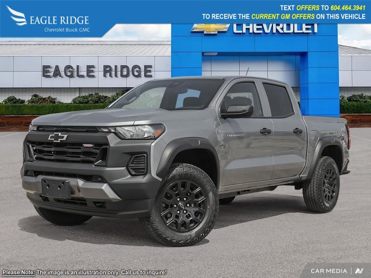 New 2025 Chevrolet Colorado Trail Boss off-road package, blind zone assist, rear cross-traffic braking, adaptive cruise control, locking rear differential, 11 display with Google, Apple CarPlay, and Android Auto. for sale in Coquitlam, BC