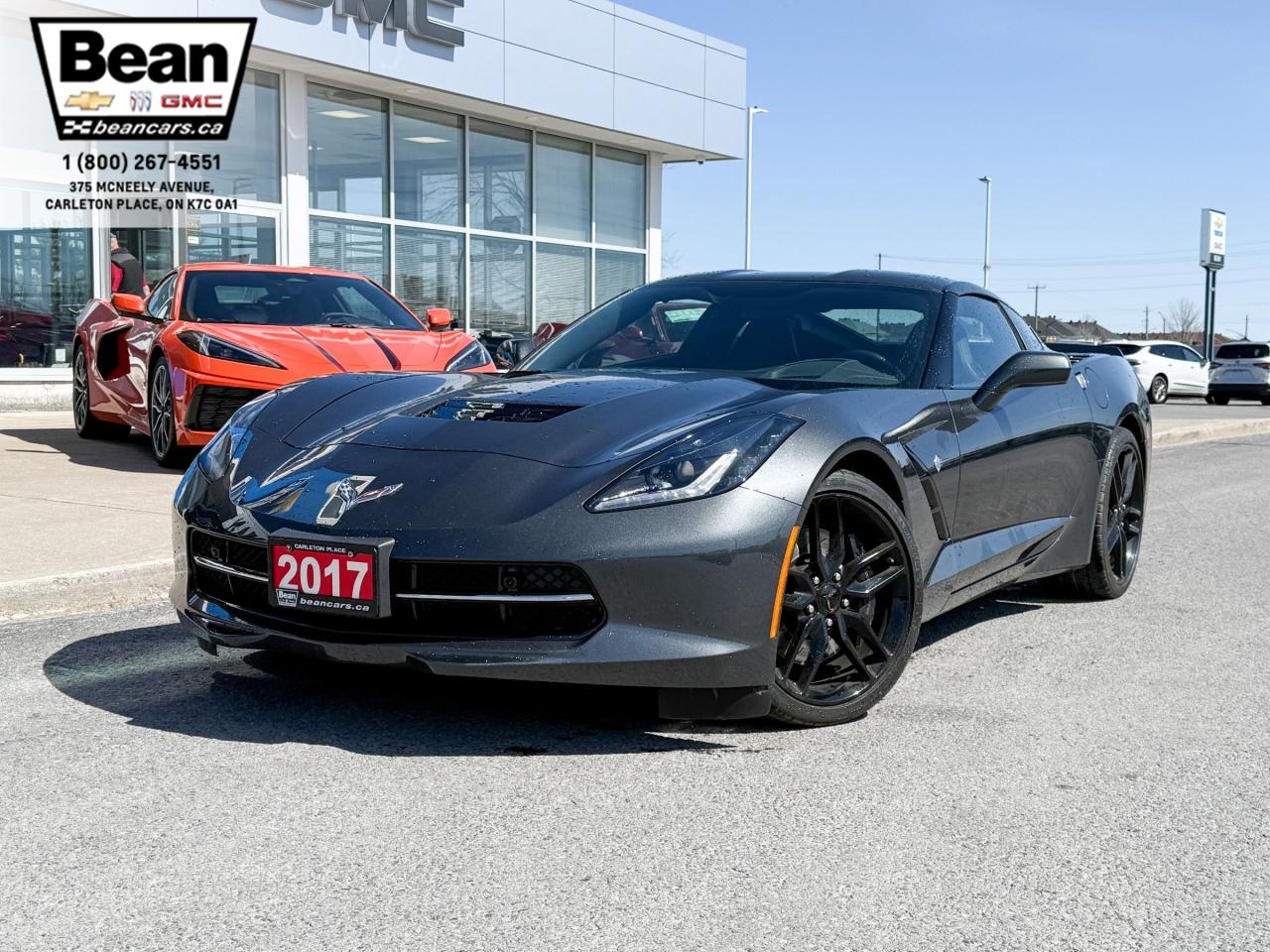 Used 2017 Chevrolet Corvette Stingray Z51 6.2L V8 STINGRAY AUTOMATIC COUPE 2LT WITH Z51 PERFORMANCE HANDLING PACKAGE, PERFORMANCE EXHAUST AND for sale in Carleton Place, ON