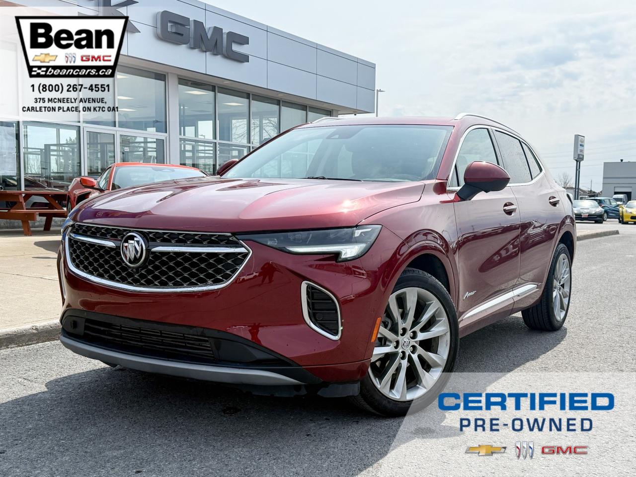 Used 2023 Buick Envision Avenir 2.0L 4 CYL WITH REMOTE START/ENTRY, SUNROOF, HEATED SEATS, HEATED STEERING WHEEL, VENTILATED SEATS, POWER LIFTGATE, APPLE CARPLAY AND ANDROID AUTO for sale in Carleton Place, ON