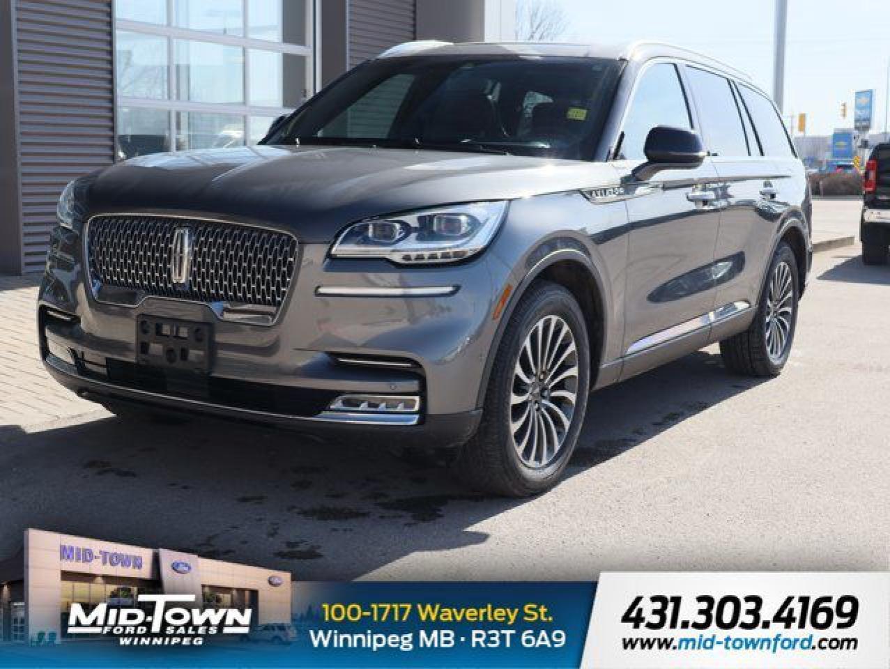 Used 2022 Lincoln Aviator Reserve ONE OWNER CLEAN CARFAX LOW KM AND FACTORY WARRANTY for sale in Winnipeg, MB