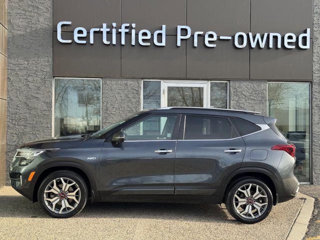 Used 2021 Kia Seltos SX w/ TURBOCHARGED / LEATHER / SUNROOF for sale in Calgary, AB