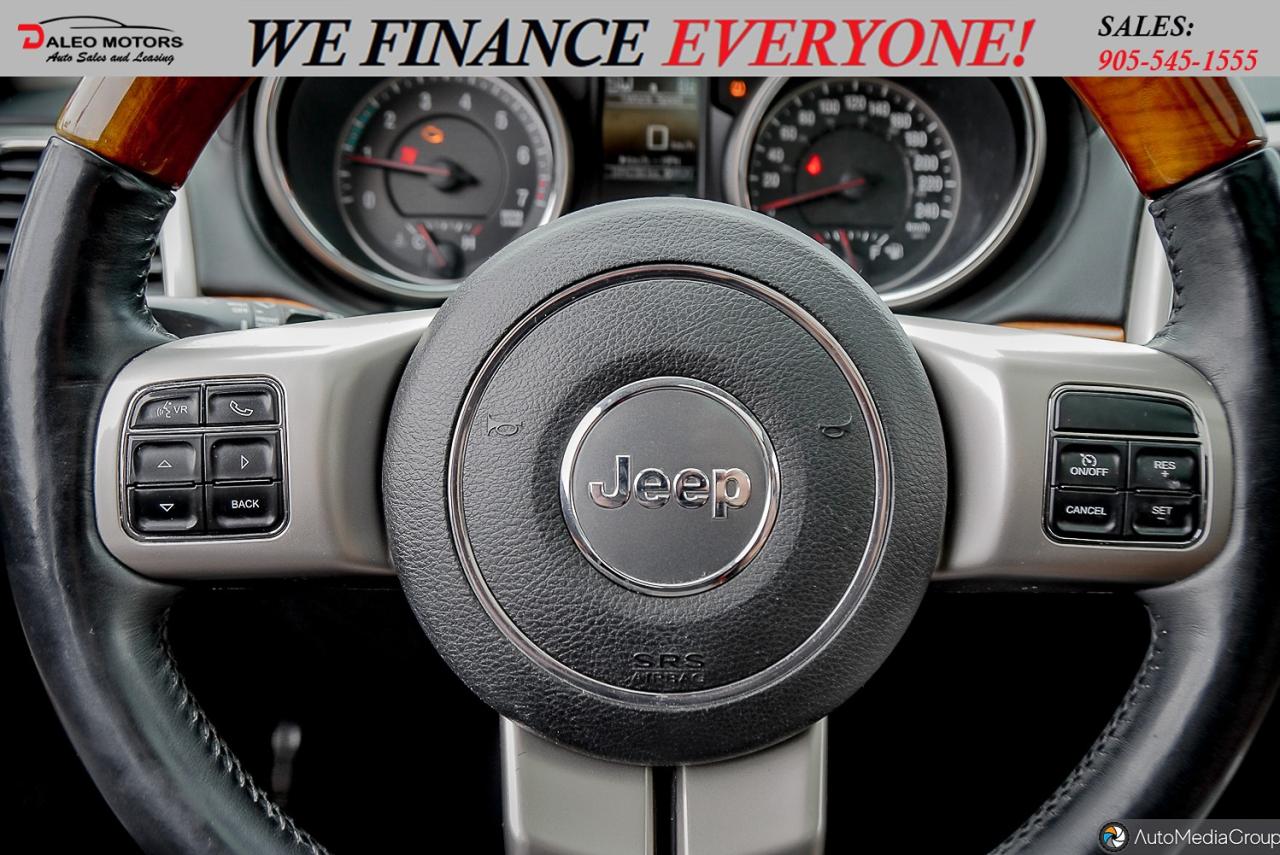 2012 Jeep Grand Cherokee Overland / SUNROOF / LTHR / WOODTRIM / B.CAM / 4X4 Photo20