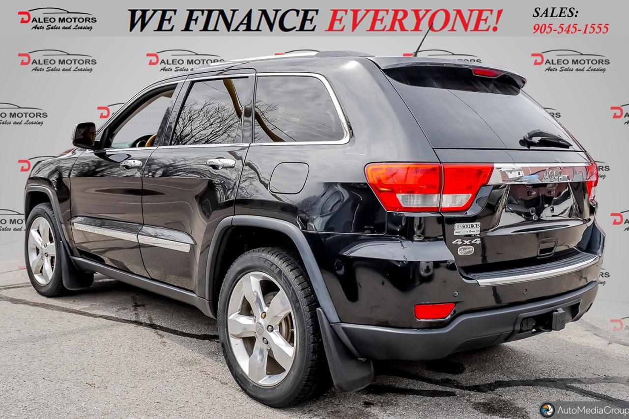 2012 Jeep Grand Cherokee Overland / SUNROOF / LTHR / WOODTRIM / B.CAM / 4X4 Photo6