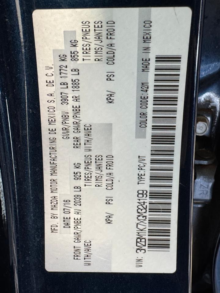 2016 Mazda MAZDA3 GX Hatchback+Camera+GPS+A/C+Push Start+Cruise - Photo #38