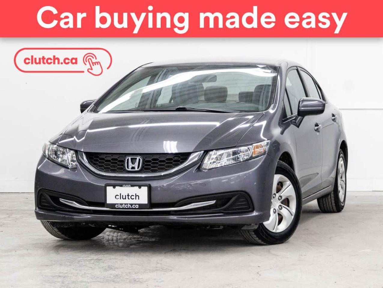 Used 2015 Honda Civic LX w/ Front Heated Seats, Rearview Cam, Climate Control for sale in Toronto, ON
