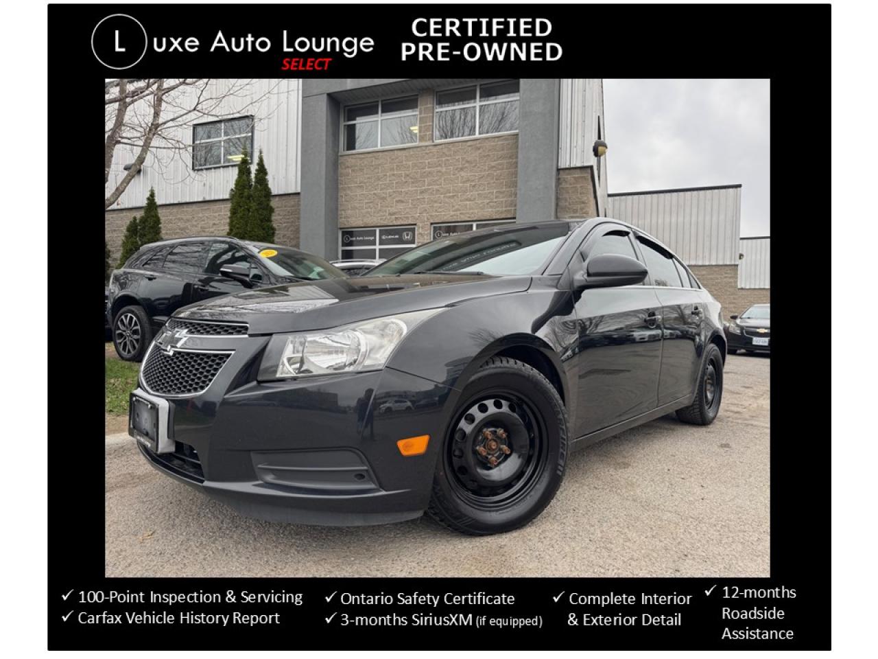 2014 Chevrolet Cruze 1LT, AUTO, CRUISE, BLUETOOTH, REMOTE STARTER!