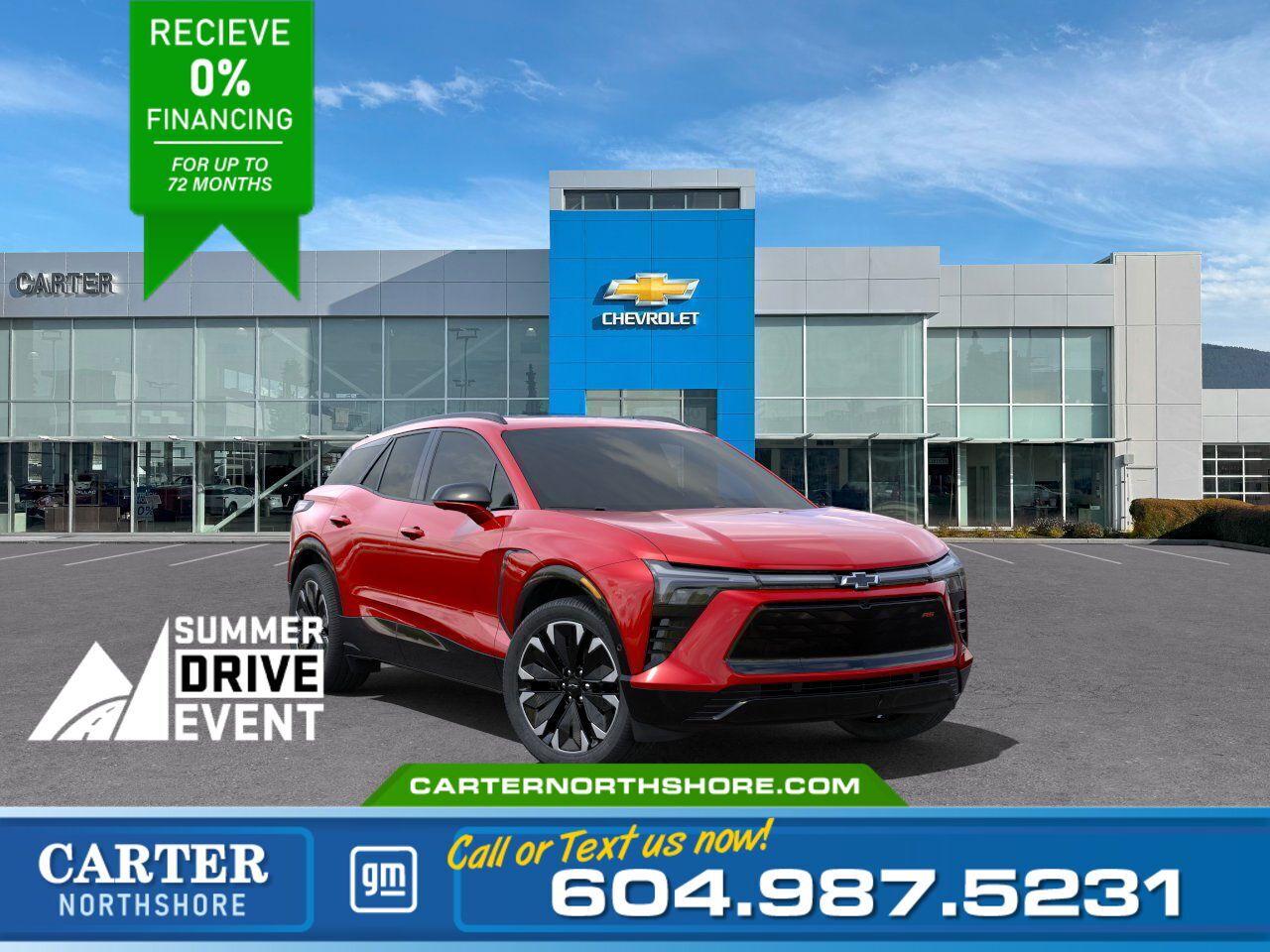 New 2025 Chevrolet Blazer EV 3RS AWD | Pwr Sunroof/HUD/521Km Range for sale in North Vancouver, BC