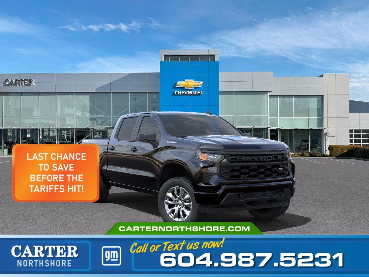 New 2025 Chevrolet Silverado 1500 SHORT BOX CREW CAB 4WD/Custom for sale in North Vancouver, BC