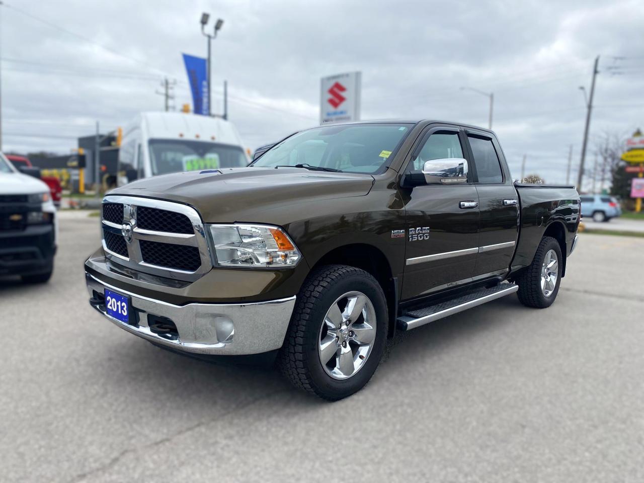 Used 2013 RAM 1500 Big Horn Quad Cab 4x4 ~Heated Leather ~Camera ~20s for sale in Barrie, ON