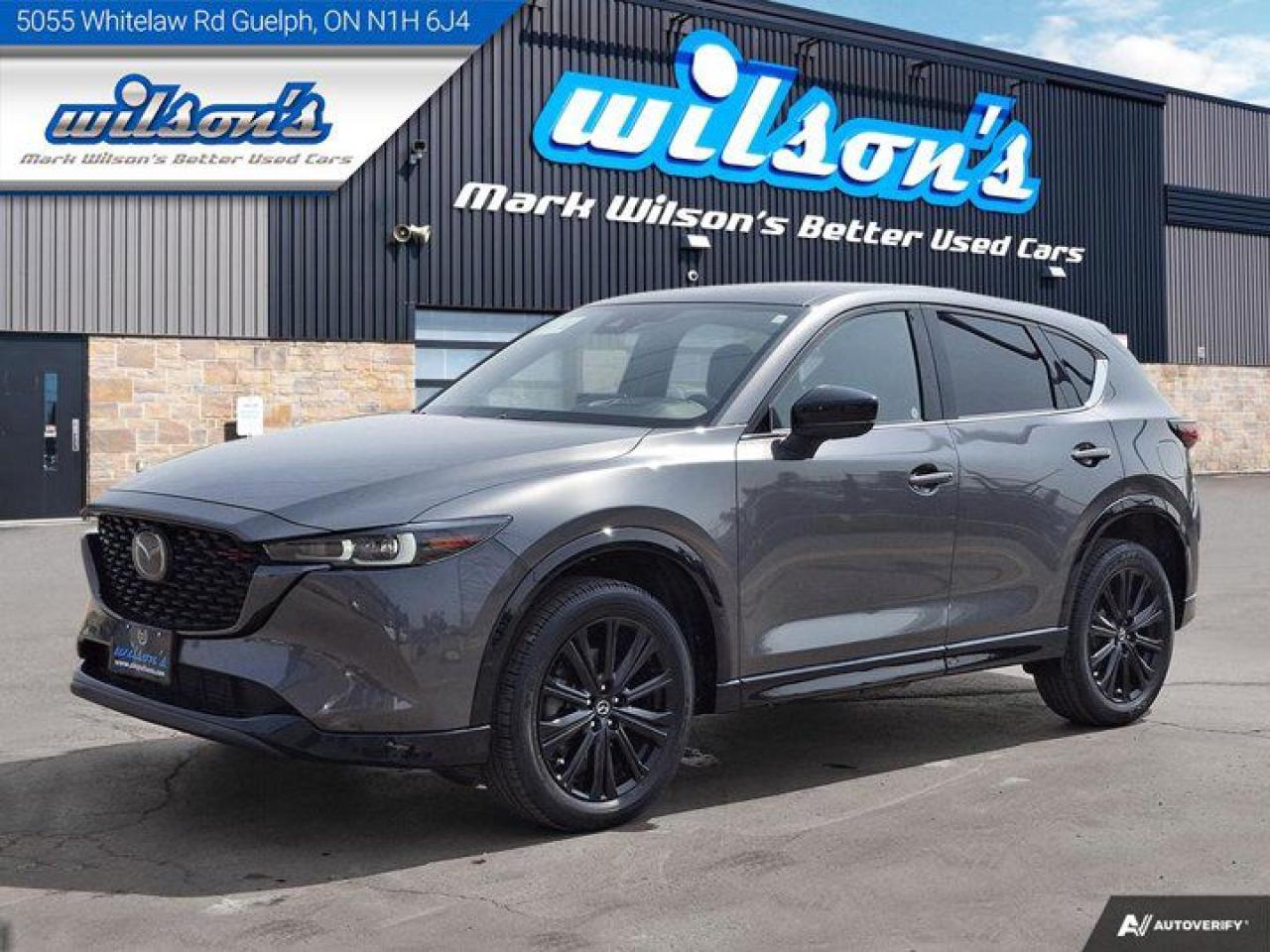 Used 2022 Mazda CX-5 Sport Design w/Turbo | Leather | Sunroof | HUD | Heated + Ventilated Seats | Heated Steering & More! for sale in Guelph, ON