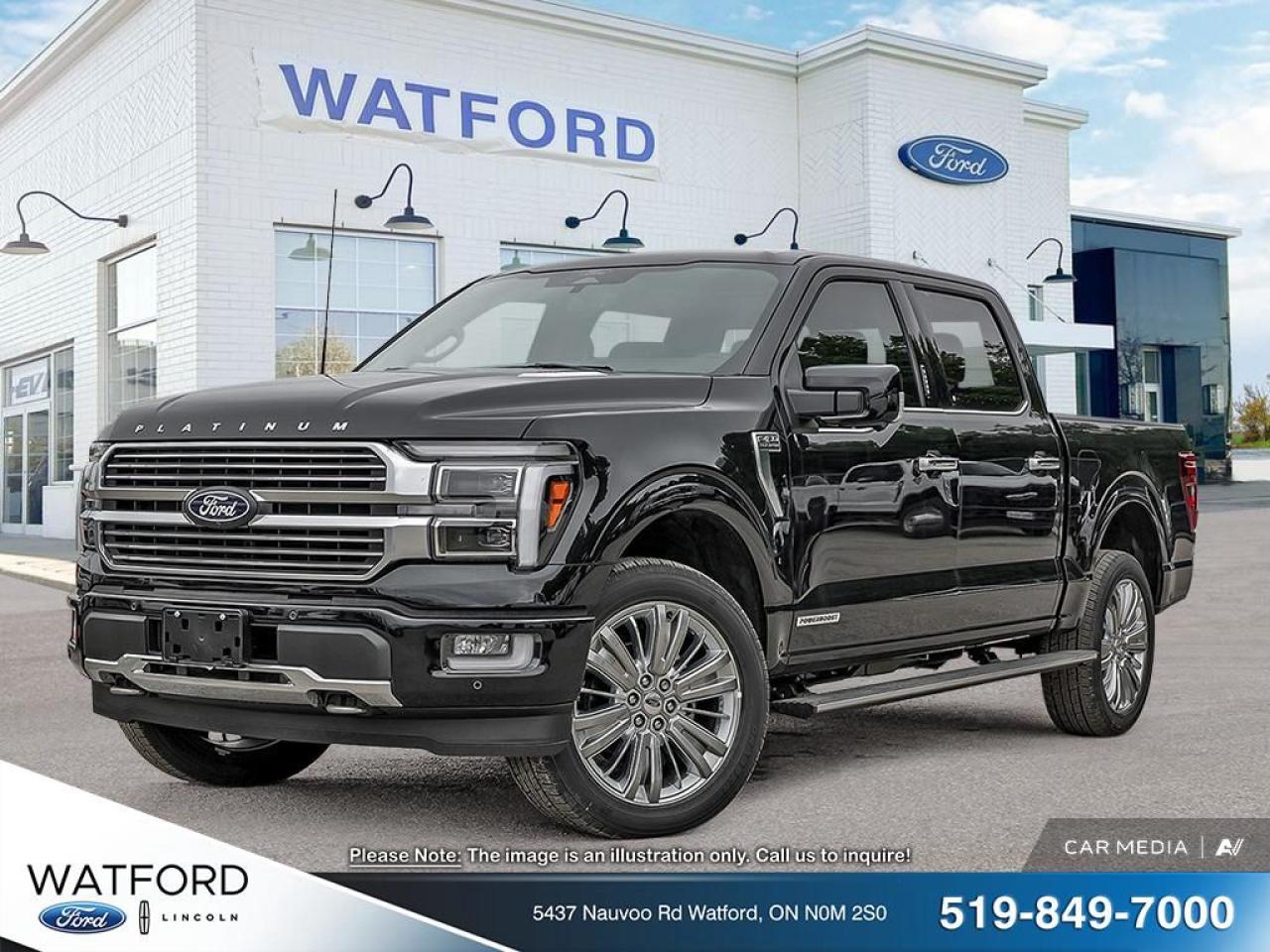 New 2025 Ford F-150 Hybrid PLATINUM for sale in Watford, ON