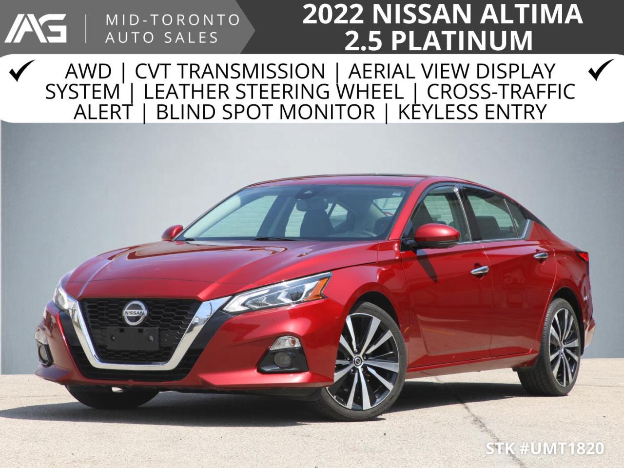 Used 2022 Nissan Altima 2.5 Platinum AWD for sale in North York, ON