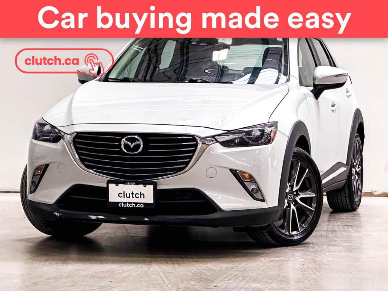 Used 2016 Mazda CX-3 GT AWD w/ Apple CarPlay, Heated Front Seats, Rearview Cam for sale in Toronto, ON