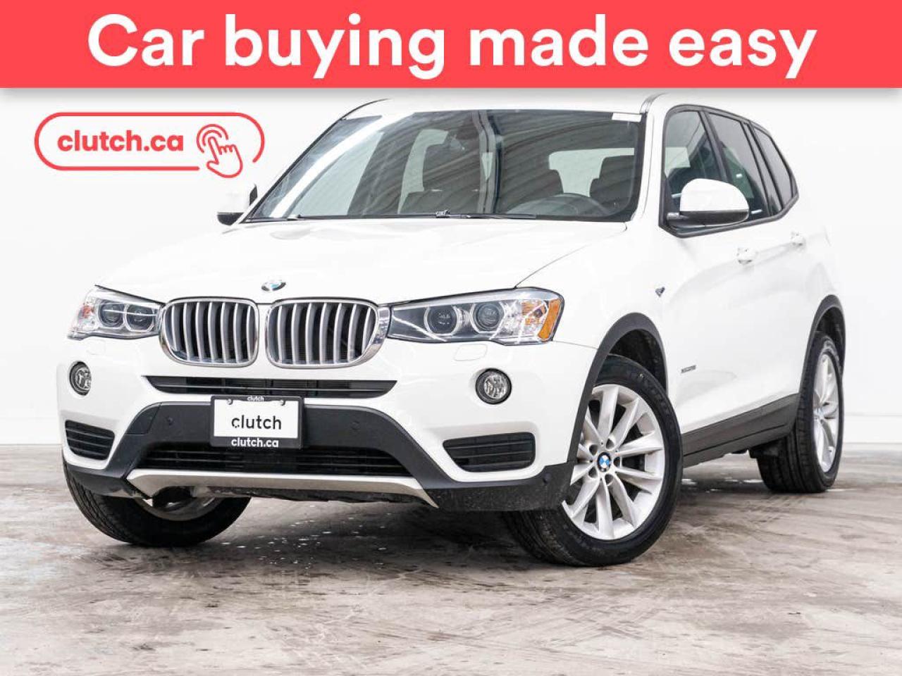 Used 2016 BMW X3 xDrive28i AWD w/Heated Front Seats, Rearview Cam, Bluetooth for sale in Toronto, ON