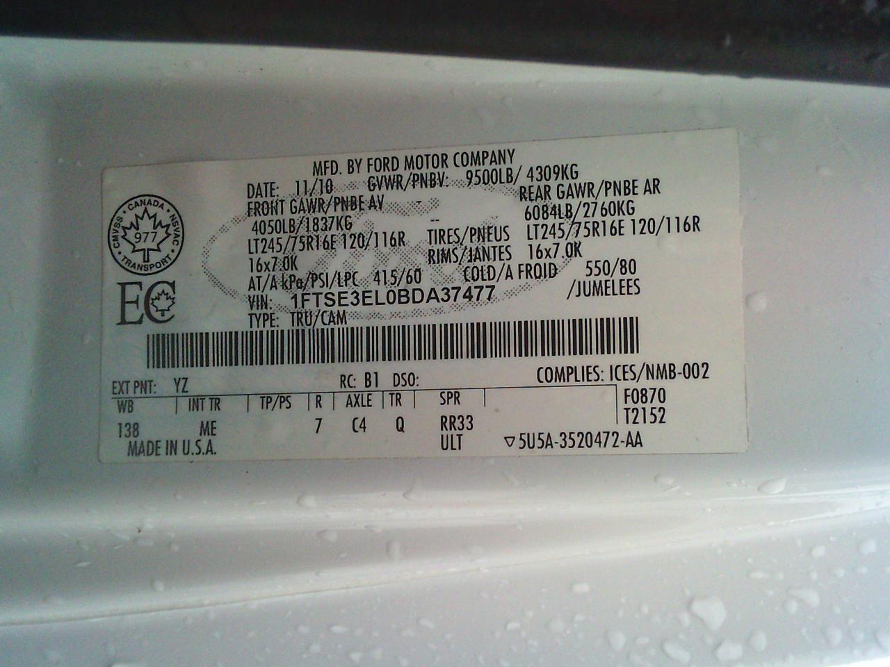 2011 Ford Econoline E-350 Super Duty Commercial - Photo #34