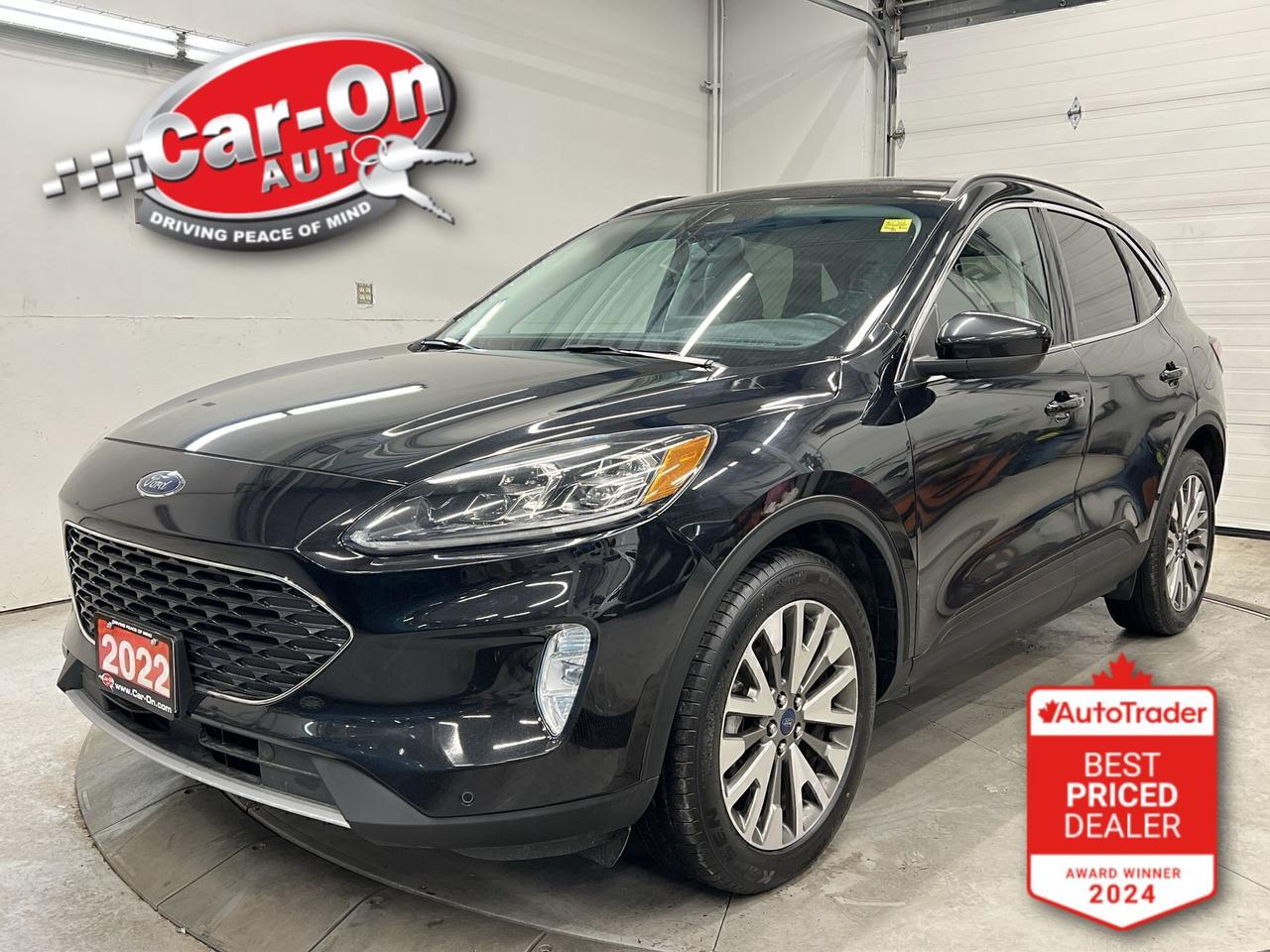 LOADED TITANIUM ALL-WHEEL DRIVE W/ 250HP 2.0L ECOBOOST!! Heated leather seats & steering, navigation, remote start, blind spot monitor, rear cross-traffic alert, pre-collision system, lane keep assist, speed sign recognition, adaptive cruise control w/ stop & go, backup camera w/ front & rear park sensors, 19-inch alloys, Android Auto/ Apple CarPlay, dual-zone climate control, automatic headlights w/ auto highbeams, keyless entry w/ push start, full power group incl. power driver & passenger seats, power liftgate, auto-dimming rearview mirror, garage door opener, Bluetooth and Sirius XM!! *this car was previously a daily rental vehicle*