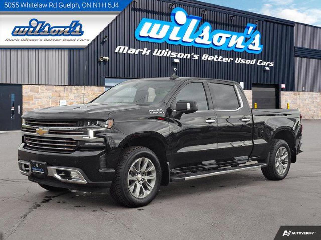 Used 2022 Chevrolet Silverado 1500 LTD High Country Crew 4WD | 6.2L | Leather | Sunroof | Nav | Cooled + Heated Seats | New Tires | for sale in Guelph, ON