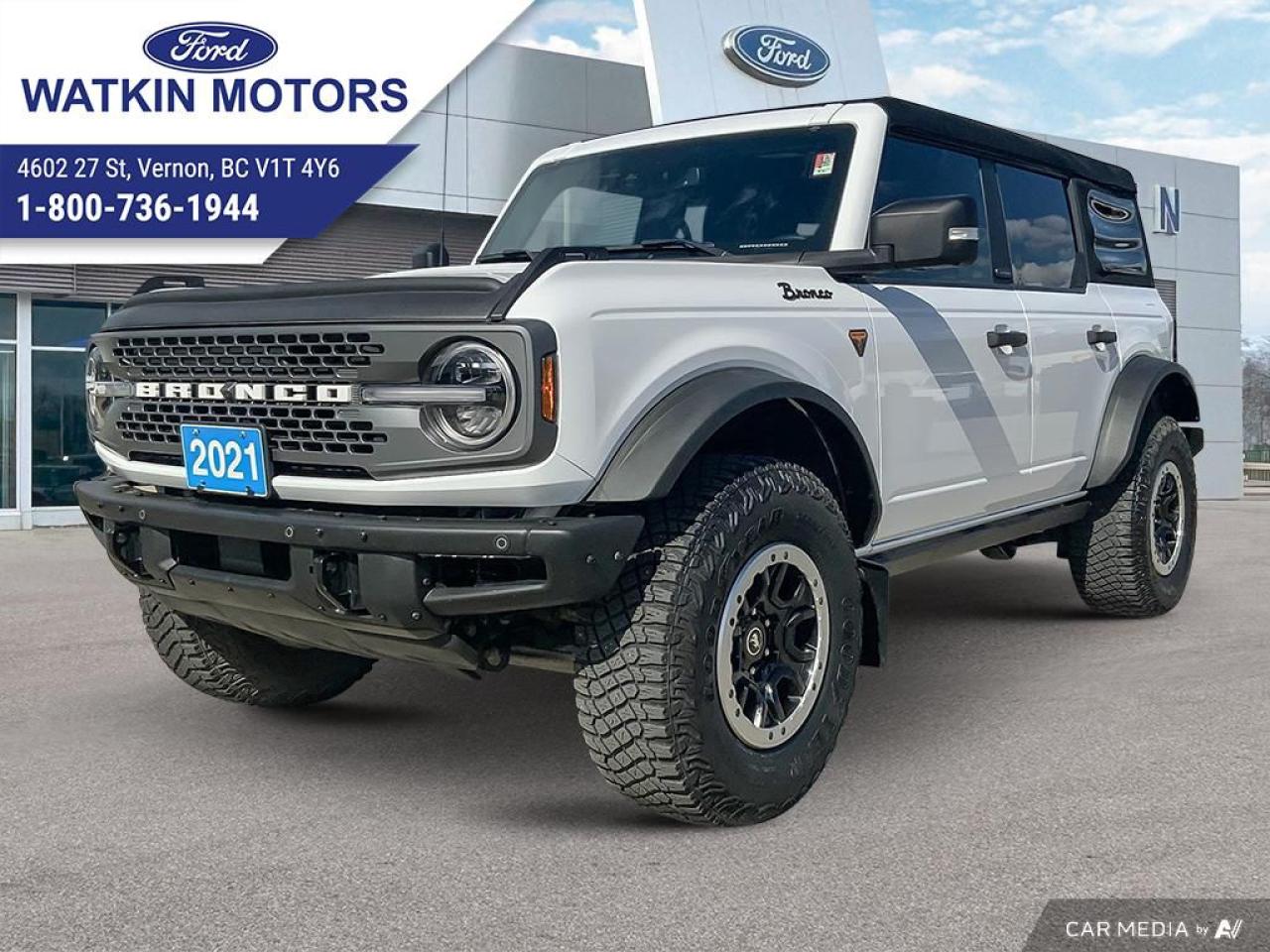 Used 2021 Ford Bronco 4 DOOR  BADLANDS for sale in Vernon, BC