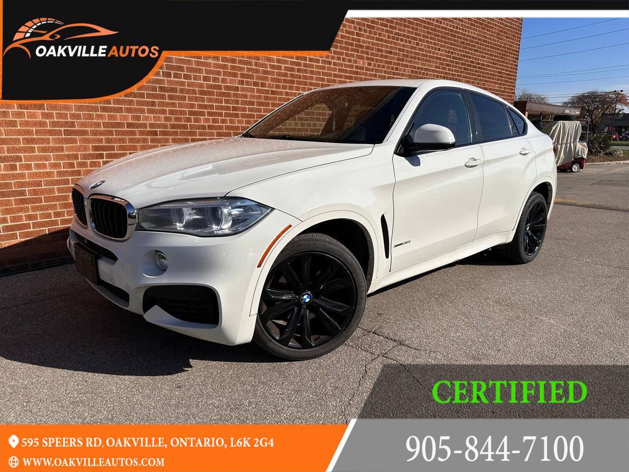 Used 2016 BMW X6 Certified, White on Red Leather, xDrive35i for sale in Oakville, ON