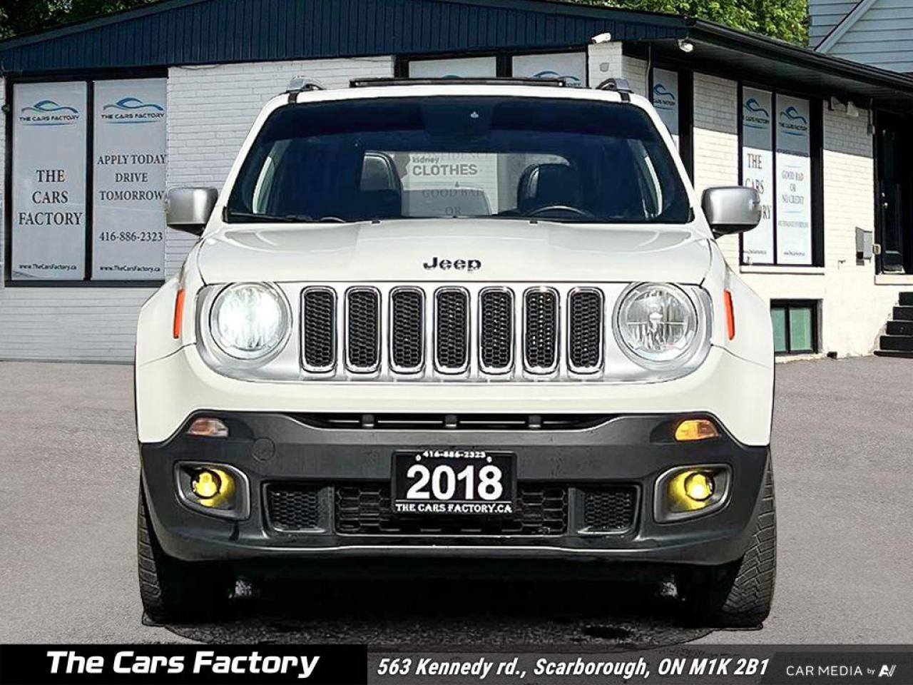 2018 Jeep Renegade Limited 4WD Leather MySky Roof CarPlay - Mint! - Photo #2