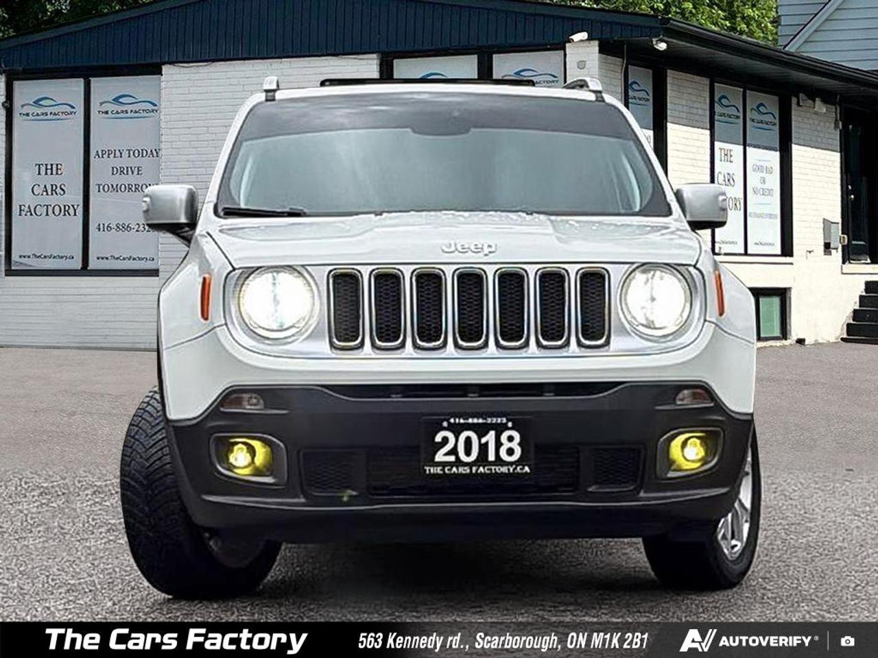 2018 Jeep Renegade Limited 4WD Leather MySky Roof CarPlay - Mint! Photo