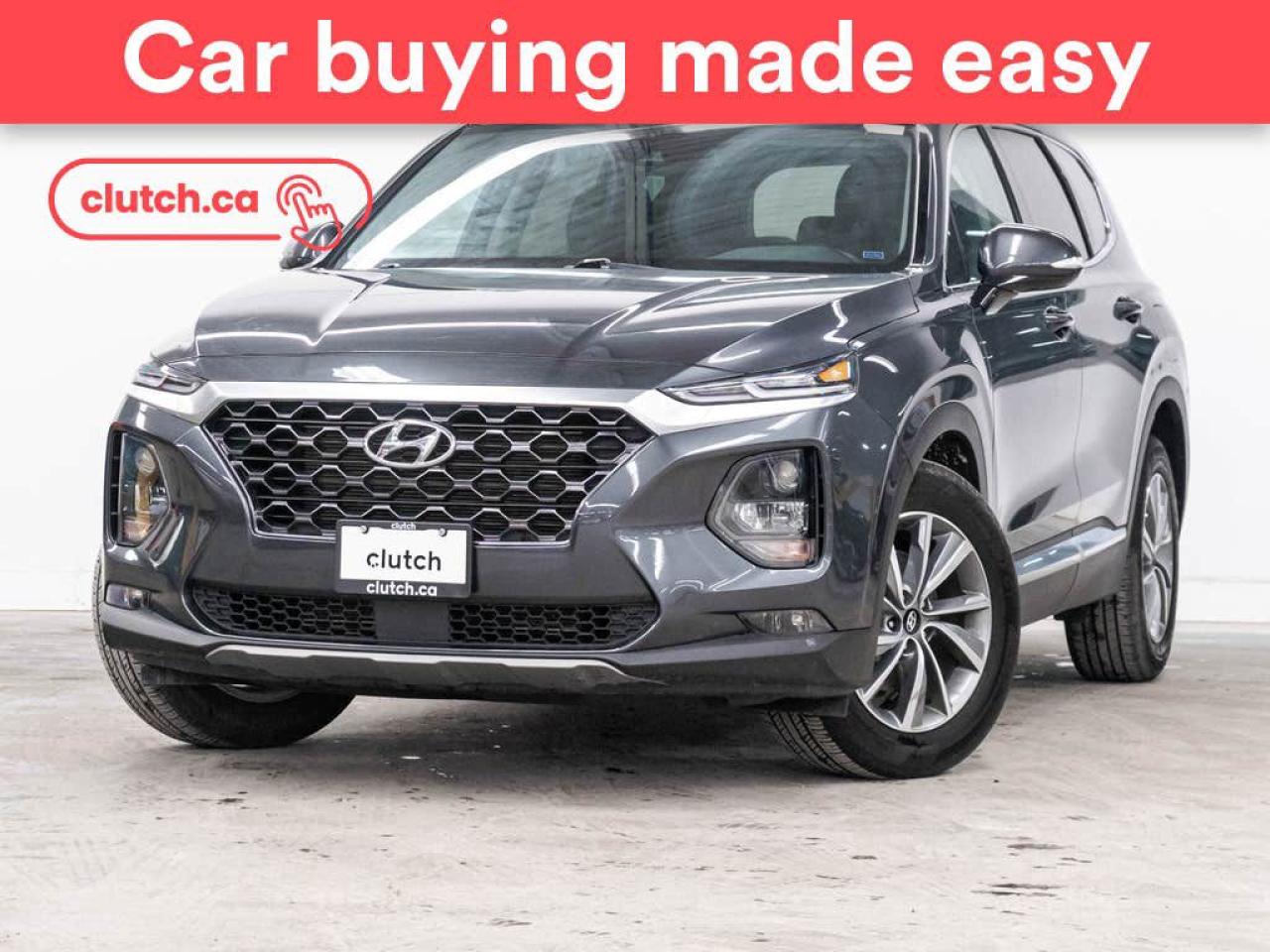 NO ACCIDENTS / CLEAN CARFAX / 1 OWNER / Front Heated Seats, Auxiliary Audio Input, Cruise Control and more!<br> <br>Clutch is the largest online used car retailer in Canada, delivering a seamless, hassle-free car-buying experience to drivers everywhere. Shop hundreds of used cars online, get the right one delivered to your door, and enjoy peace of mind with our optional 10-Day Money-Back Guarantee. How sweet is that? To learn more, visit clutch.ca.<br> <br>The top features for this 2020 Hyundai Santa Fe include:<br> <br>Auto Dimming Rearview Mirror<br>Front Heated Seats<br>Auxiliary Audio Input<br>Cruise Control<br>Adaptive Cruise Control<br>Integrated Garage Door Opener<br>USB Input<br>Push Button Start<br>Blindspot Sensors<br>Sunroof<br>Power Driver Seat<br>Heated Steering Wheel<br>Android Auto<br>Apple CarPlay<br>Driver Attention Alert<br>Bluetooth Music<br>Rear View Camera<br>Climate Control<br>Dual Zone Front Climate Control<br>Panoramic Sunroof<br>Lane Departure Warning<br>Rear Cross Traffic Alert<br>Touchscreen Display<br>12V Outlet<br>Auto Stop/Start<br> <br>Seamless home delivery - Delivery to your door in a matter of days. Available on select packages.<br> <br>Try it out for 10 days - If you do not like it, we will take it back. Available on select packages. <br> <br>Quality assured - All cars go through our rigorous 210-point inspection and reconditioning process.<br> <br>Peace of mind - Optional 3-month Standard Warranty, with additional warranty options available.<br> <br>Haggle-free - No haggling or hard sells.<br> <br>100% Transparency - Full inspection reports on every car, including high-res photography and a free Carfax report.<br> <br>Listed price is for cash purchase only and does not include taxes, Shipping Fees (if applicable), Delivery Fees (if applicable), government licensing fees. 10-day Money Back Guarantee, 3-month Standard Warranty, and home delivery are available with select packages.<br> <br>Previous Provincial Registrations:<br>Ontario<br> <br>Stock # 49831
