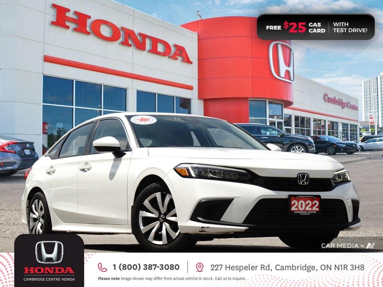 Used 2022 Honda Civic LX HONDA SENSING TECHNOLOGIES | REARVIEW CAMERA | APPLE CARPLAY™/ANDROID AUTO™ for sale in Cambridge, ON