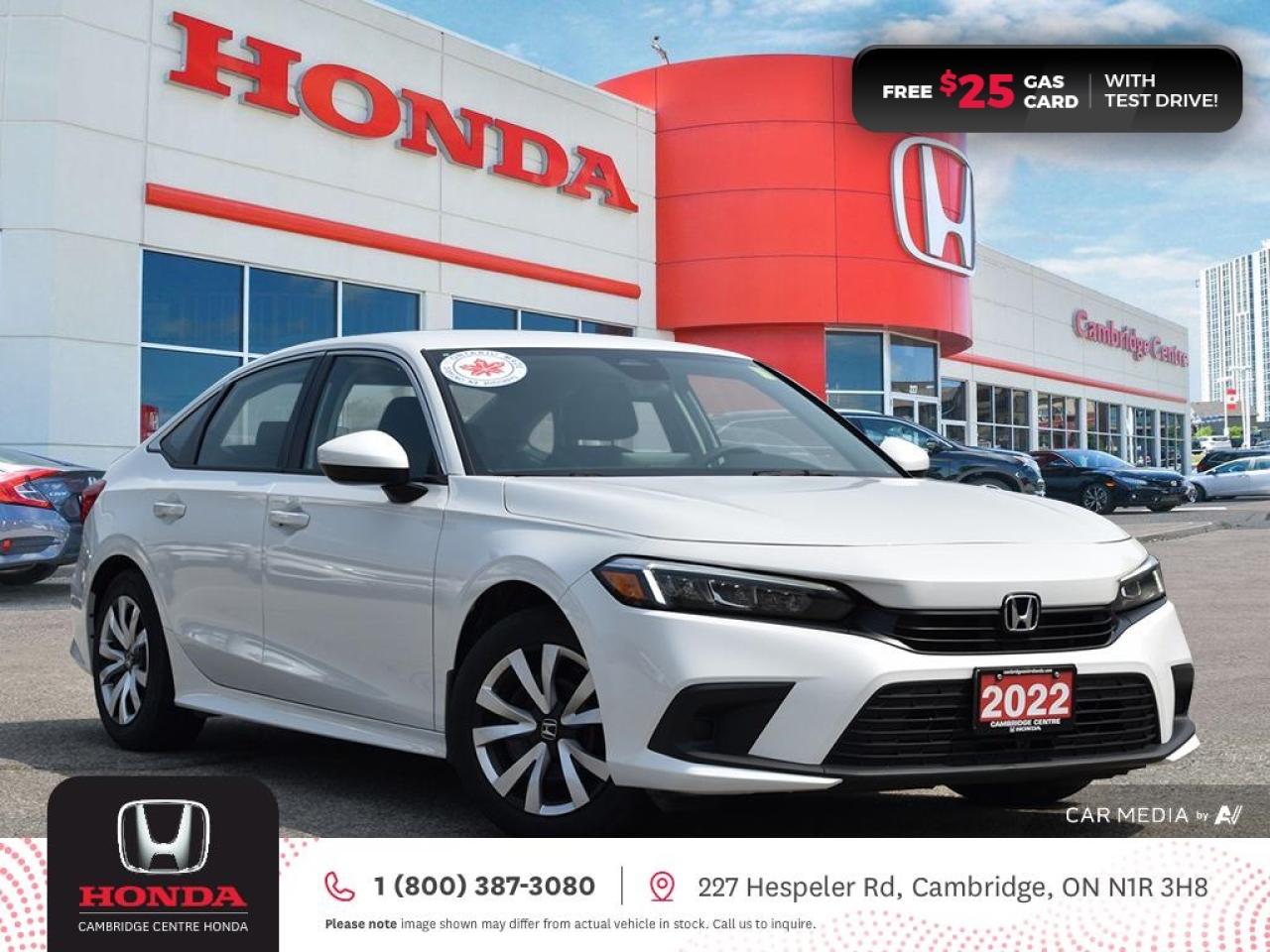 Used 2022 Honda Civic LX HONDA SENSING TECHNOLOGIES | REARVIEW CAMERA | APPLE CARPLAY™/ANDROID AUTO™ for sale in Cambridge, ON
