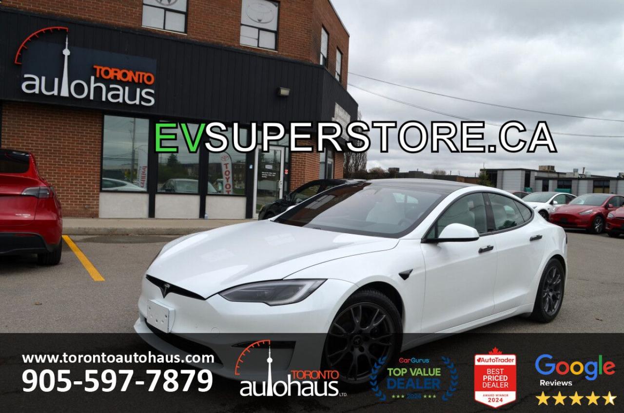 Used 2023 Tesla Model S LONG RANGE I WHITE ON WHITE I YOKE for sale in Concord, ON