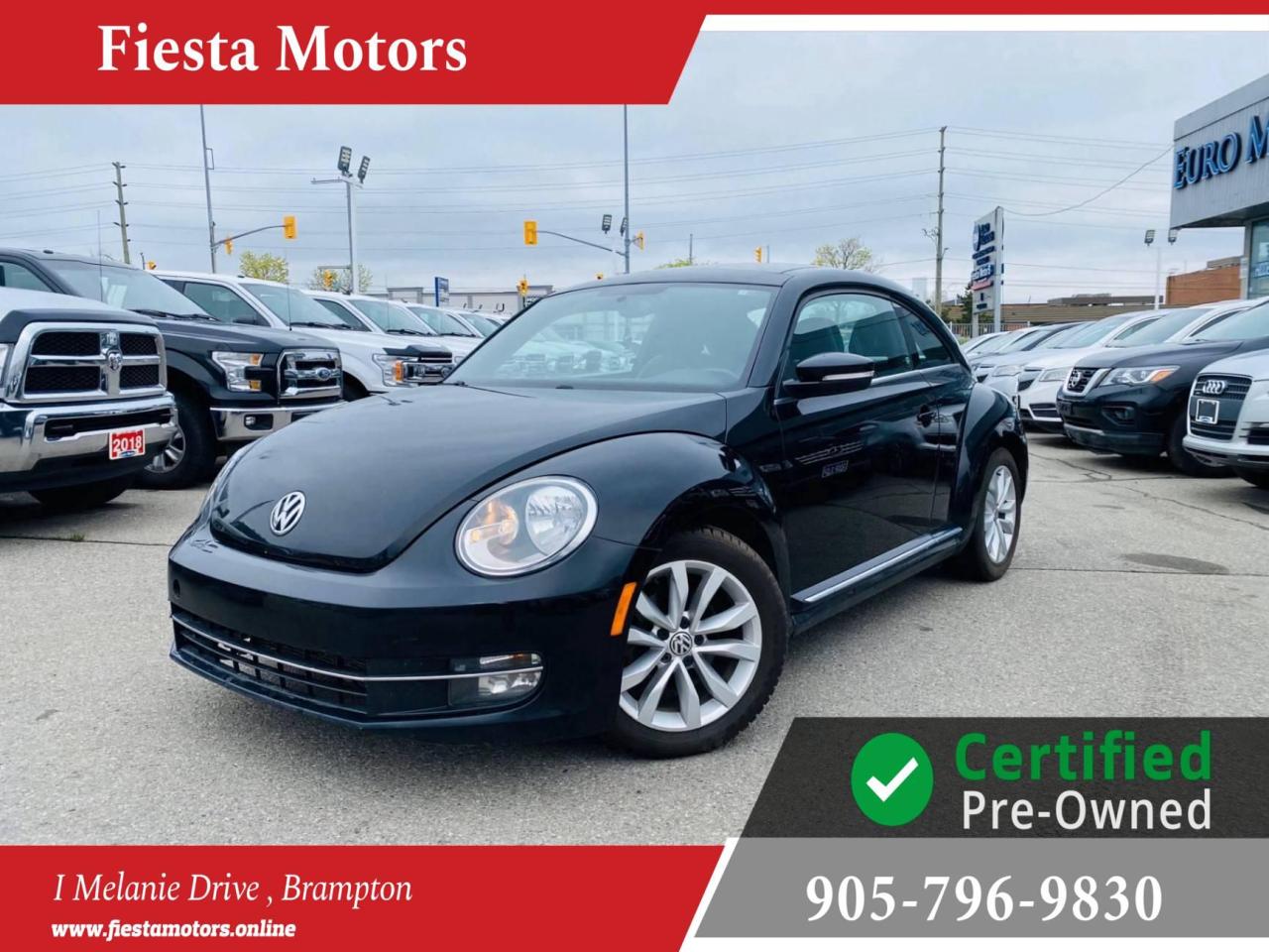 Used 2013 Volkswagen Beetle 2.5L, MANUAL, SUNROOF, BLUETOOTH, NO ACCIDENTS, 1 YEAR POWERTRAIN WARRANTY - UNLIMITED KMS INCLUDED! for sale in Brampton, ON
