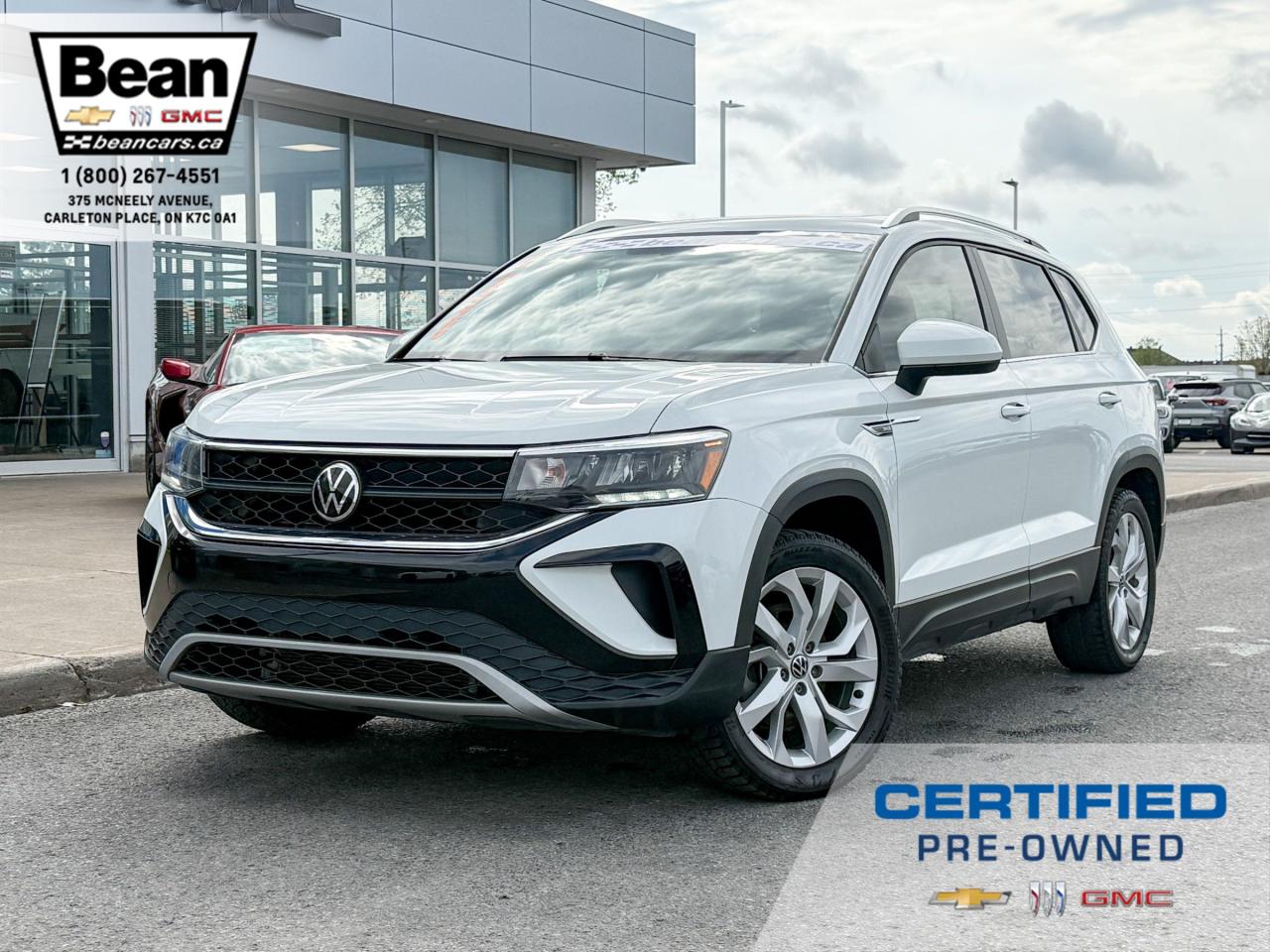 Used 2022 Volkswagen Taos Comfortline 1.5L 4CYL TURBO, AWD COMFORTLINE, HEATED LEATHER SEATS, SUNROOF WIRELESS CHARGING, ADAPTIVE CRUISE CONTROL, 18
