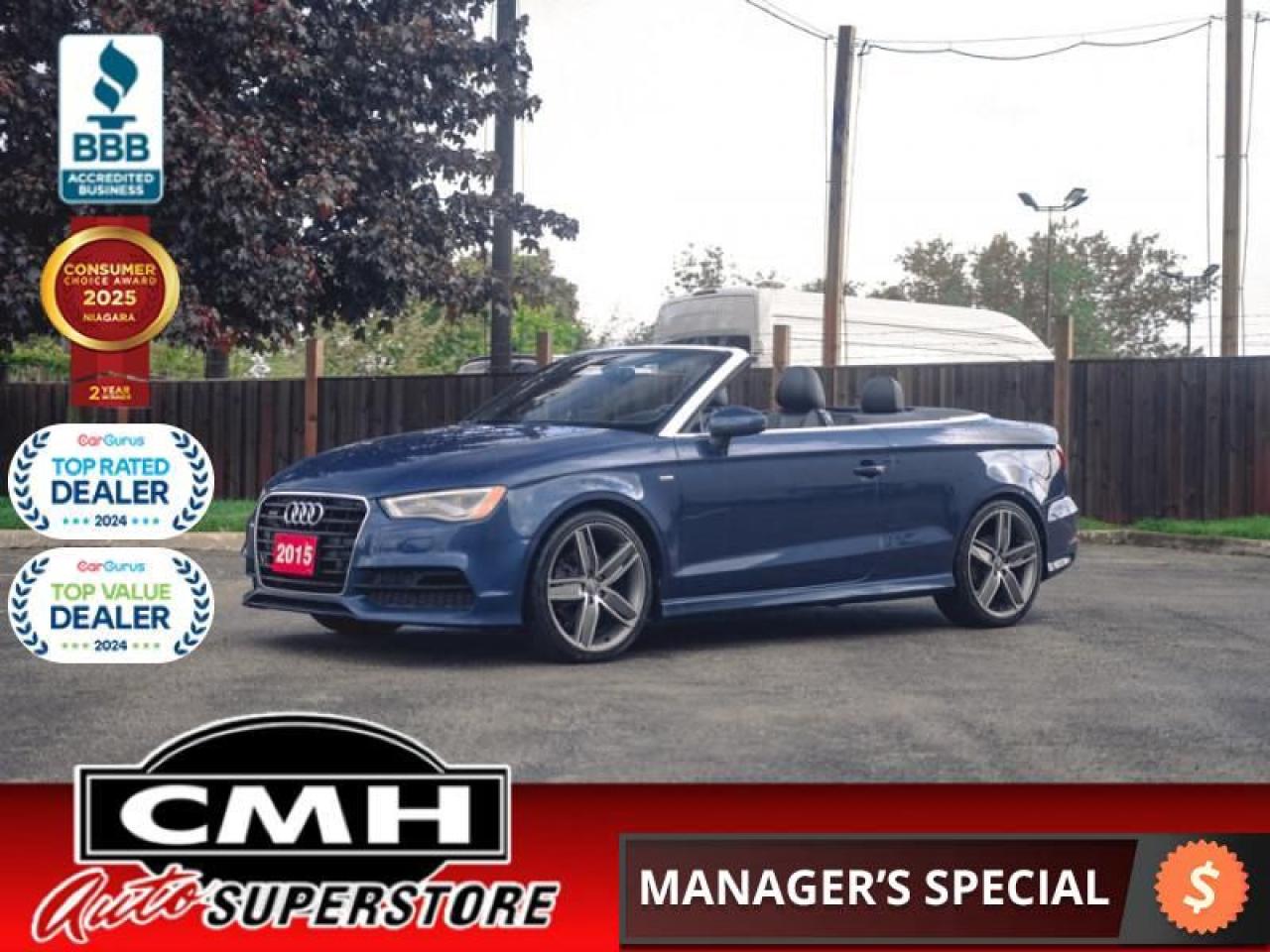 2015 Audi A3 2.0T Technik S-Line  **S LINE - CONVERTIBLE**