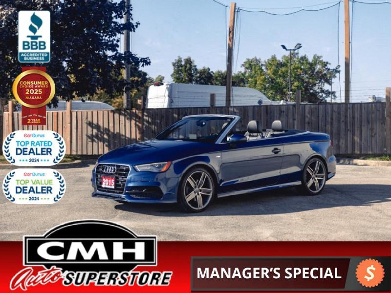 Used 2015 Audi A3 2.0T Technik S-Line  **S LINE - CONVERTIBLE** for sale in St. Catharines, ON