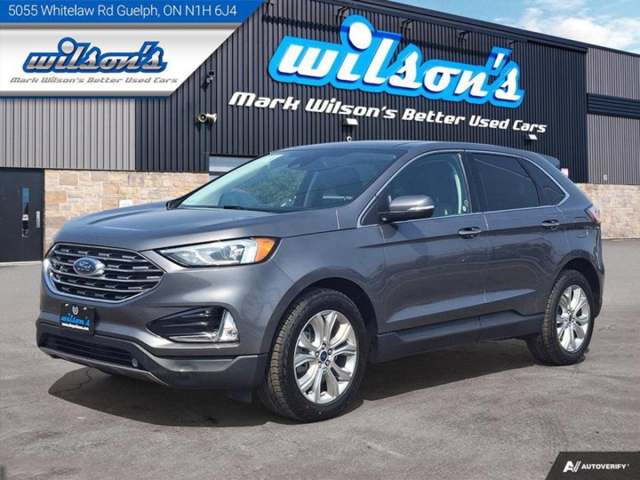 Used 2021 Ford Edge Titanium AWD | Leather | Panoramic Sunroof | Nav | Heated Steering + Seats | B&O Audio | New Tires | for sale in Guelph, ON