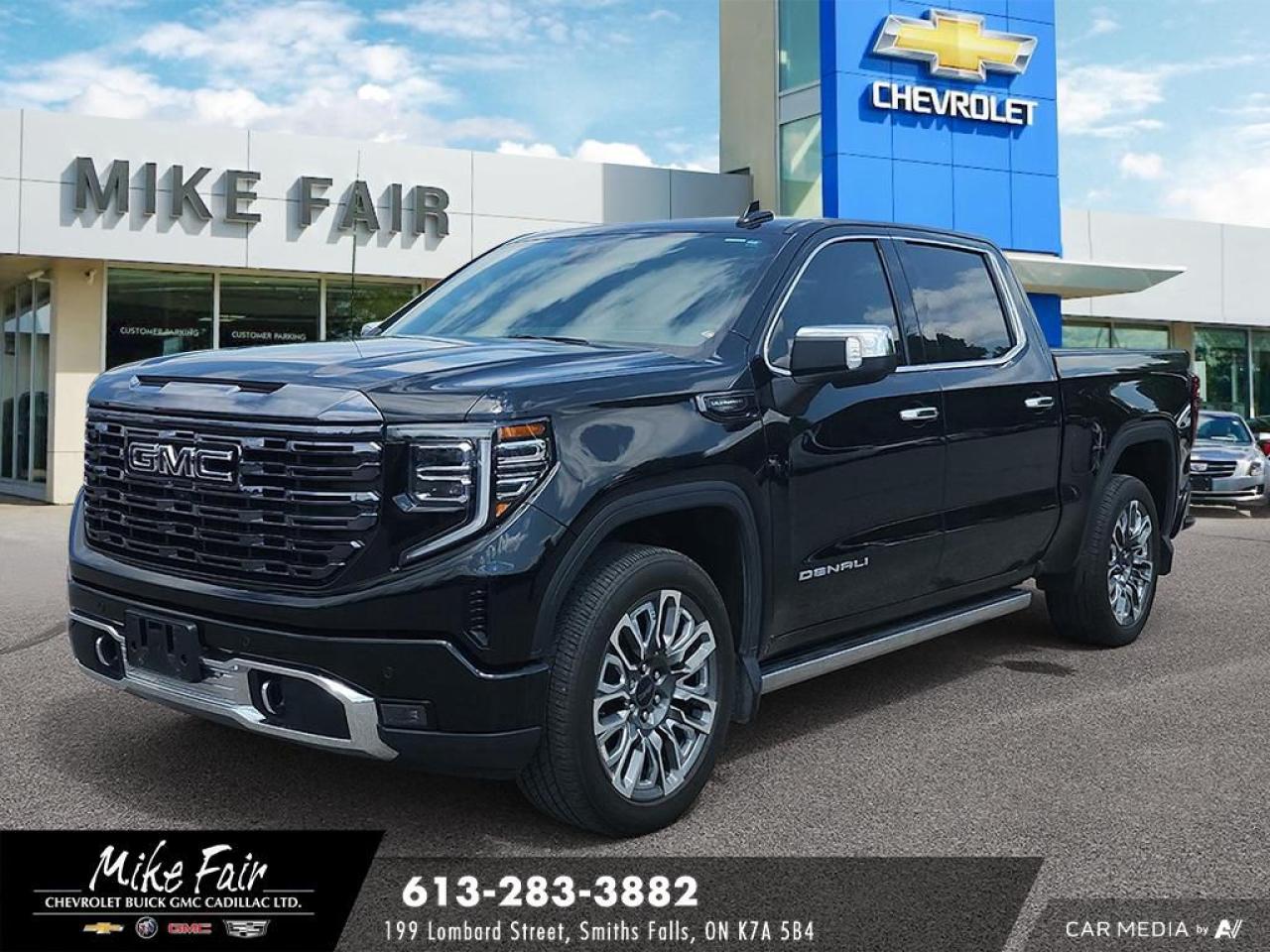 Used 2023 GMC Sierra 1500 Denali Ultimate power sunroof,heated/vented front seats,bed view camera,HD surround vision,keyless open/start for sale in Smiths Falls, ON