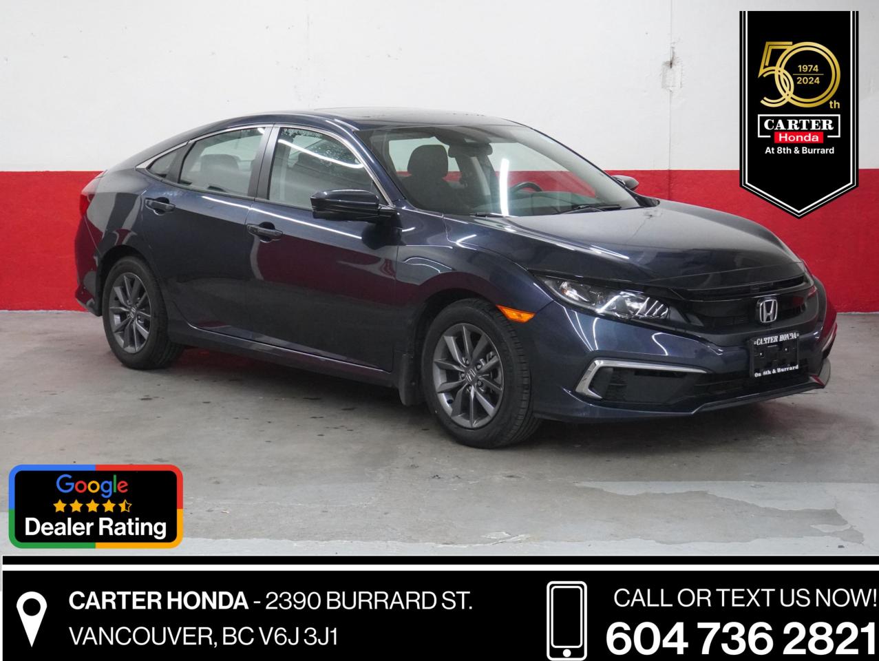 Used 2021 Honda Civic Sedan EX CVT for sale in Vancouver, BC