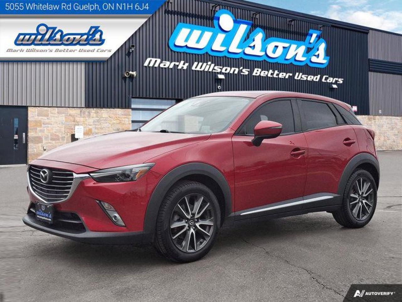 Used 2017 Mazda CX-3 GT AWD | Leather | Sunroof | Reverse Cam | Bose Audio | Bluetooth | Push to Start | and More ! for sale in Guelph, ON