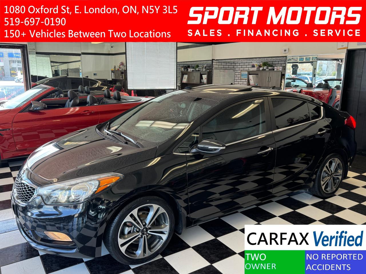 2016 Kia Forte SX+New Tires+Roof+GPS+Cooled Leather+CLEAN CARFAX - Photo #1